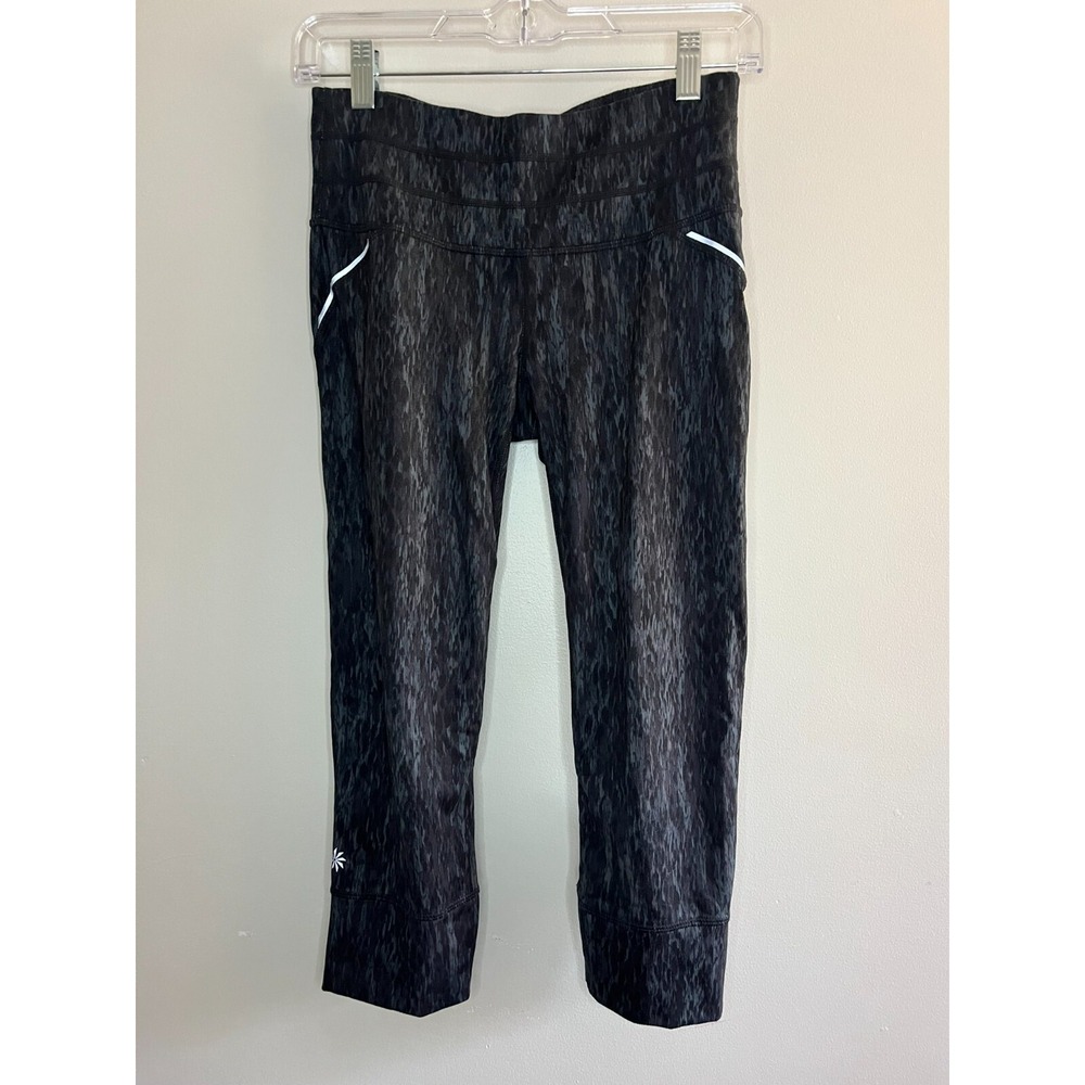 Athleta Black Capri Leggings Womens XS Activewear Running Yoga Stretch